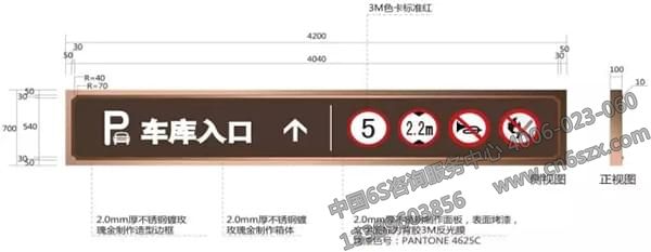 地下車庫(kù)出入口指示牌