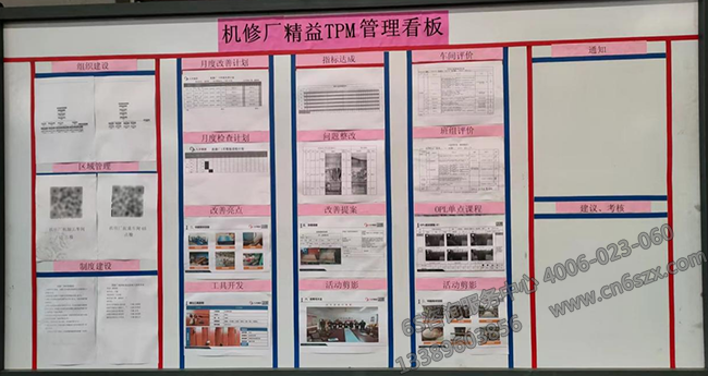 機(jī)修廠(chǎng)精益TPM管理看板